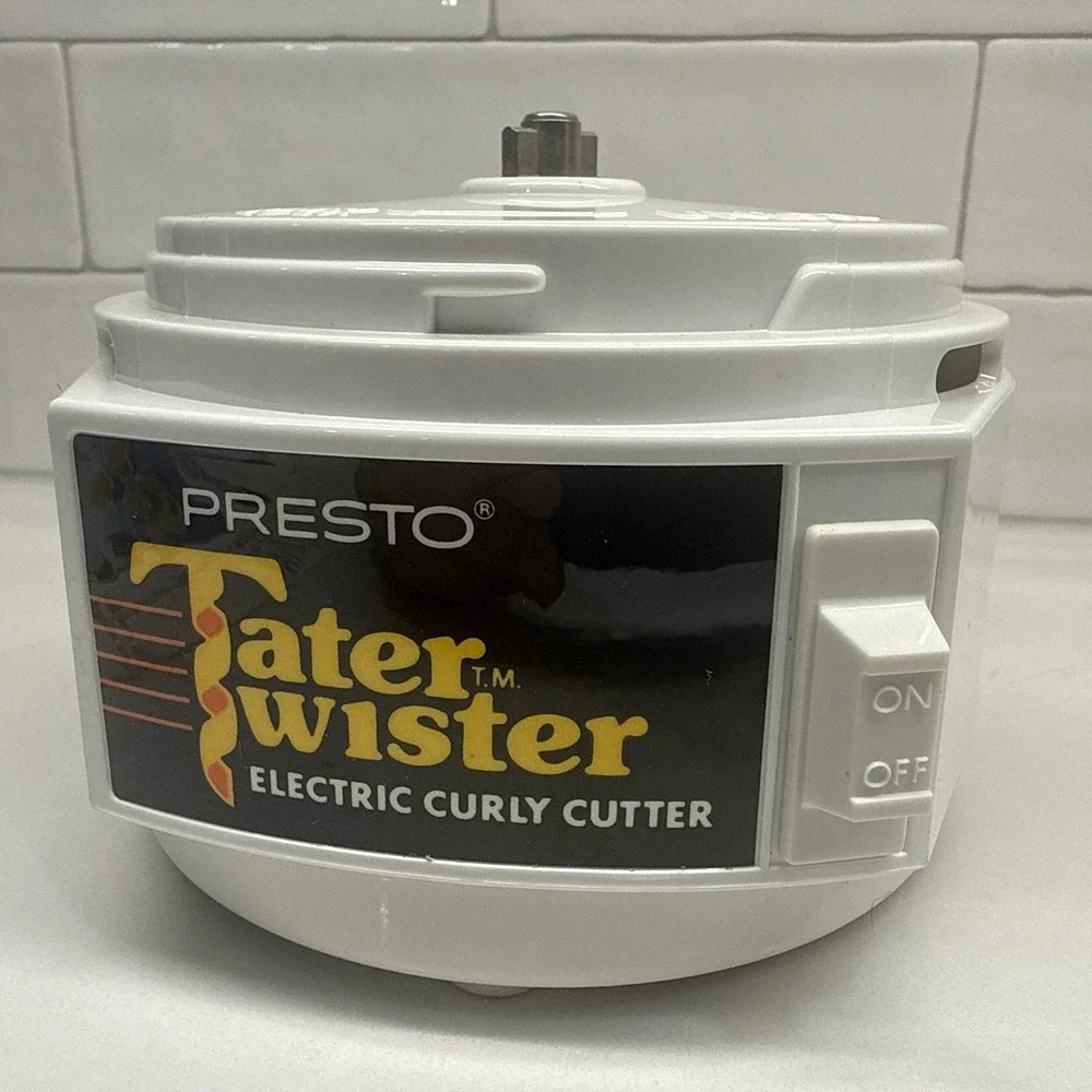 Presto Tater Twister 02930 Electric Curly Fries Cutter Slicer Peeler Fast Ship!